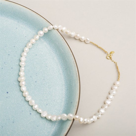 Smykish Halskæde - Pearly Necklace Large, Hvid